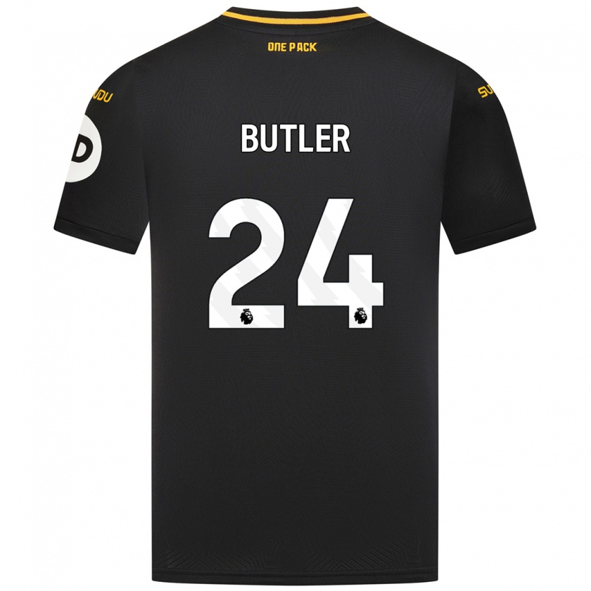 Kandiny Női Elli Butler #24 Fekete Idegenbeli Jersey 2024/25 Mez Póló Ing