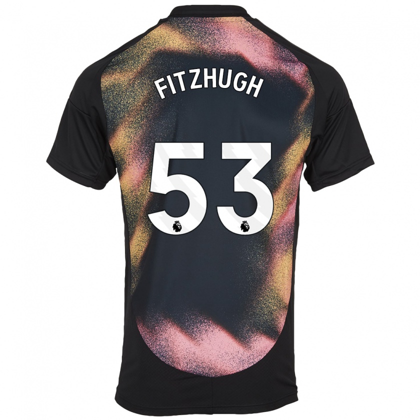 Kandiny Női Ethan Fitzhugh #53 Fekete Fehér Idegenbeli Jersey 2024/25 Mez Póló Ing