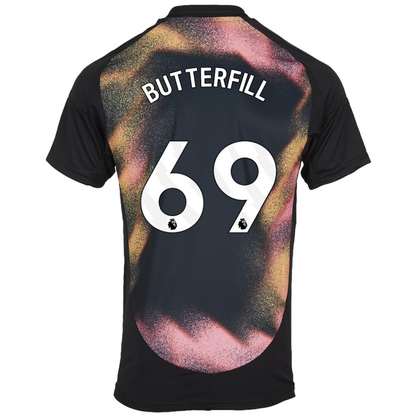 Kandiny Női Jack Butterfill #69 Fekete Fehér Idegenbeli Jersey 2024/25 Mez Póló Ing