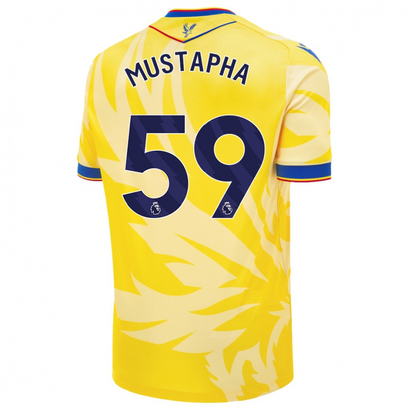 Kandiny Női Hindolo Mustapha #59 Sárga Idegenbeli Jersey 2024/25 Mez Póló Ing