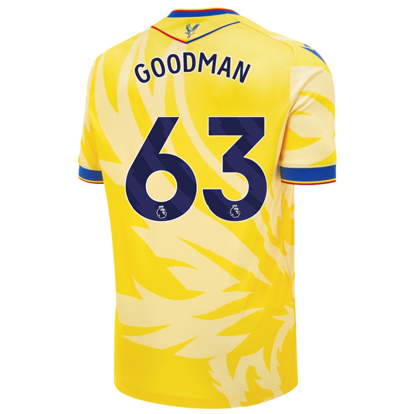 Kandiny Női Owen Goodman #63 Sárga Idegenbeli Jersey 2024/25 Mez Póló Ing