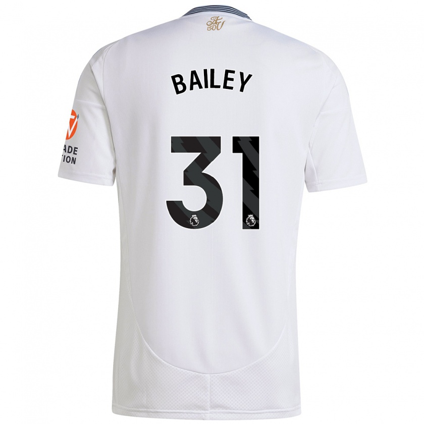 Kandiny Női Leon Bailey #31 Fehér Idegenbeli Jersey 2024/25 Mez Póló Ing