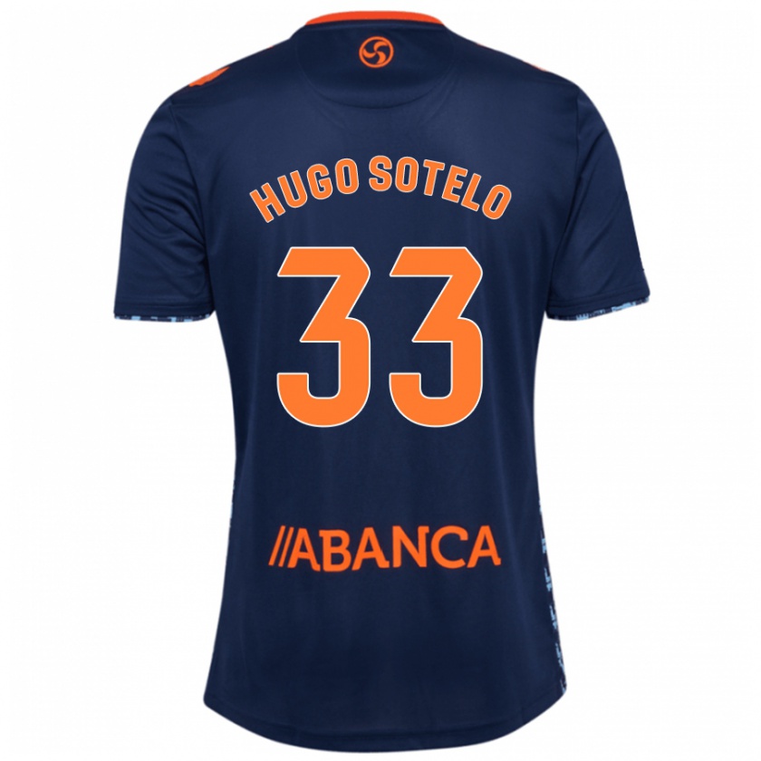 Kandiny Női Hugo Sotelo #33 Sötétkék Idegenbeli Jersey 2024/25 Mez Póló Ing