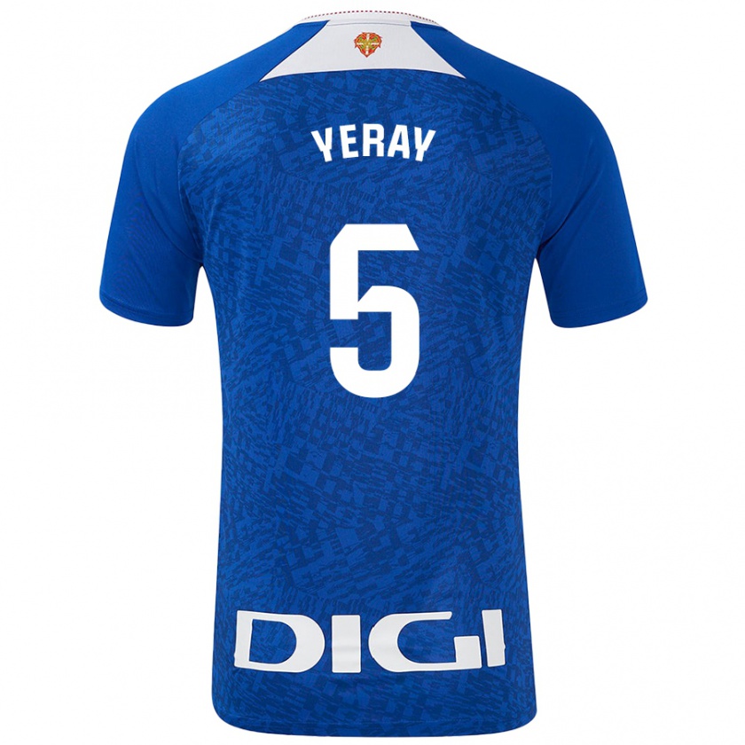 Kandiny Női Yeray Álvarez #5 Királykék Idegenbeli Jersey 2024/25 Mez Póló Ing