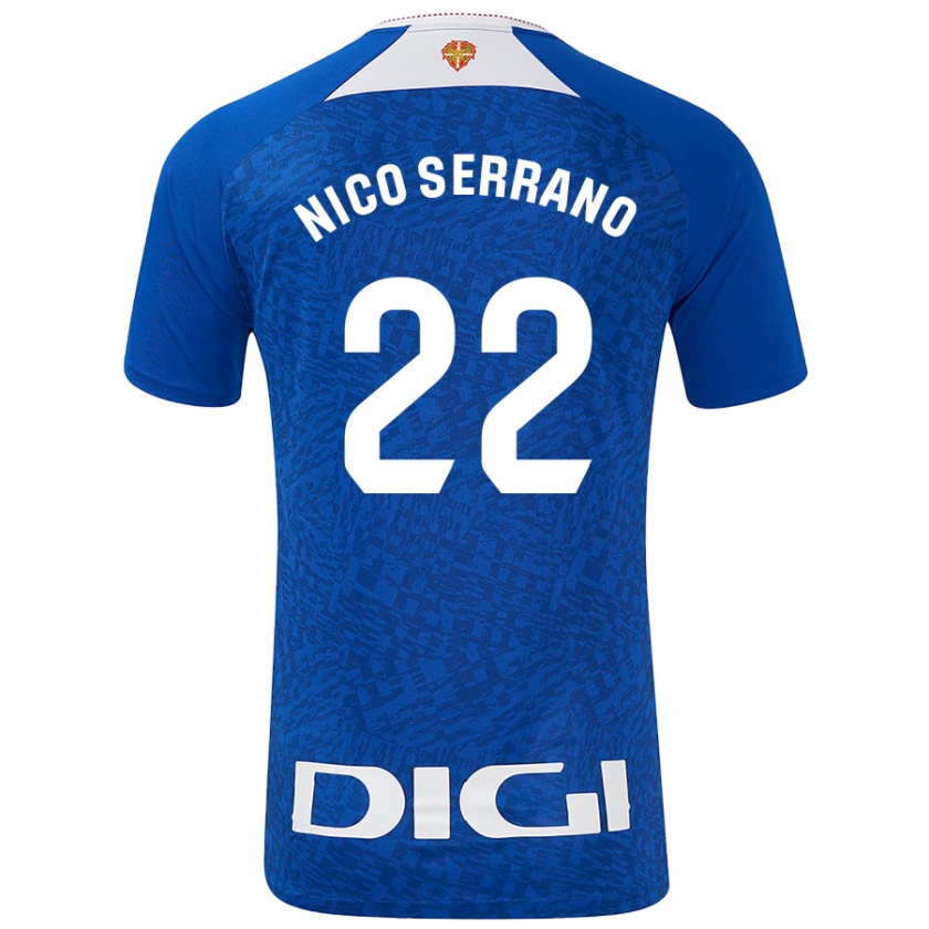 Kandiny Női Nico Serrano #22 Királykék Idegenbeli Jersey 2024/25 Mez Póló Ing