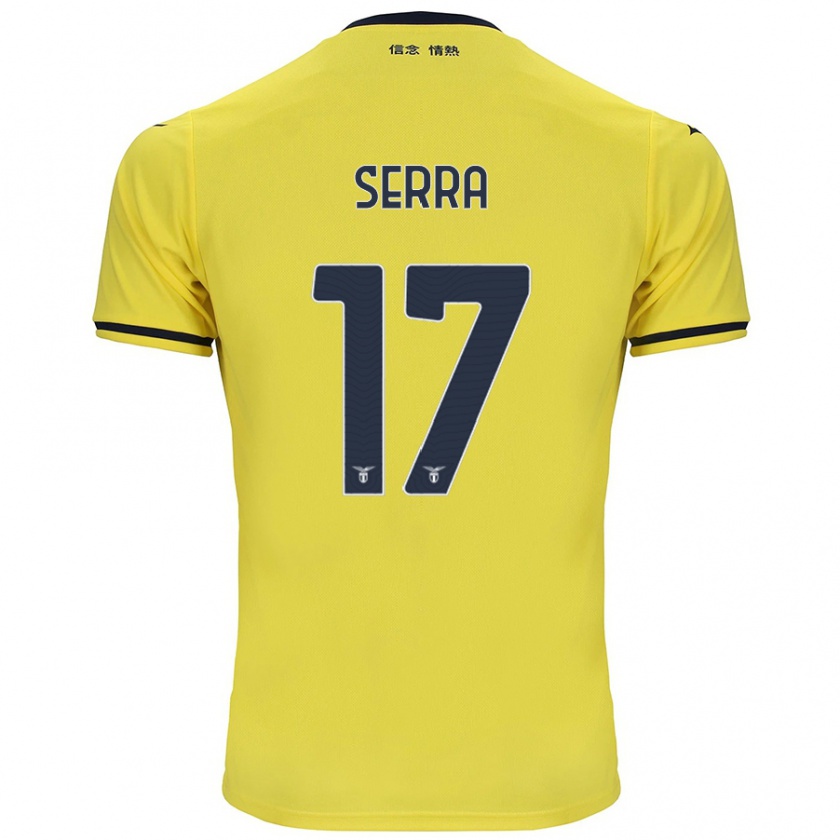 Kandiny Női Federico Serra #17 Sárga Idegenbeli Jersey 2024/25 Mez Póló Ing