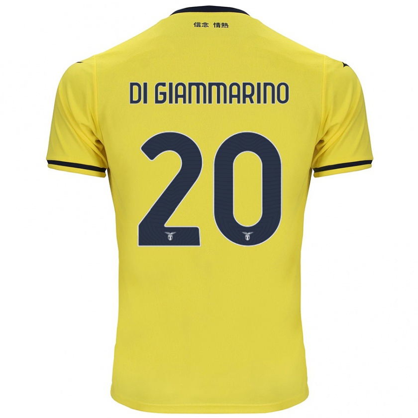 Kandiny Női Virginia Di Giammarino #20 Sárga Idegenbeli Jersey 2024/25 Mez Póló Ing