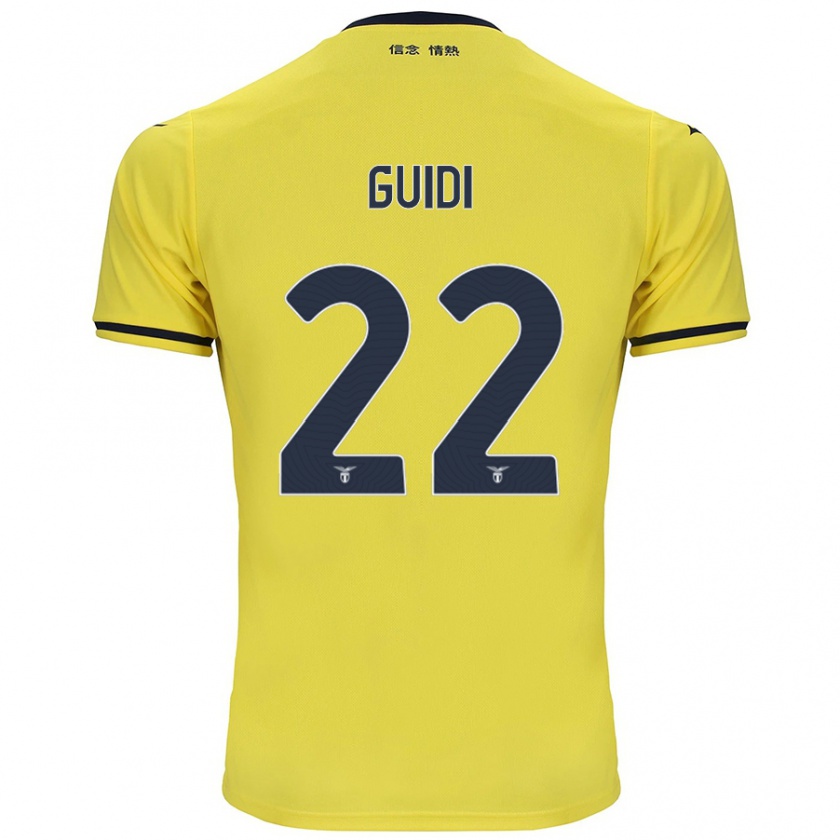 Kandiny Női Emma Guidi #22 Sárga Idegenbeli Jersey 2024/25 Mez Póló Ing