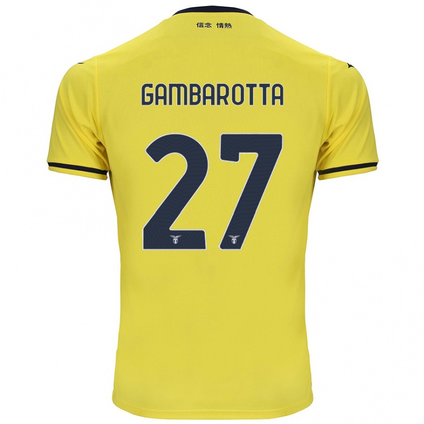 Kandiny Női Margot Gambarotta #27 Sárga Idegenbeli Jersey 2024/25 Mez Póló Ing