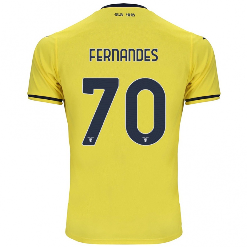 Kandiny Női Saná Fernandes #70 Sárga Idegenbeli Jersey 2024/25 Mez Póló Ing