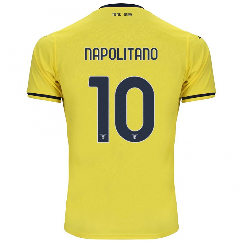 Kandiny Női Luca Napolitano #10 Sárga Idegenbeli Jersey 2024/25 Mez Póló Ing