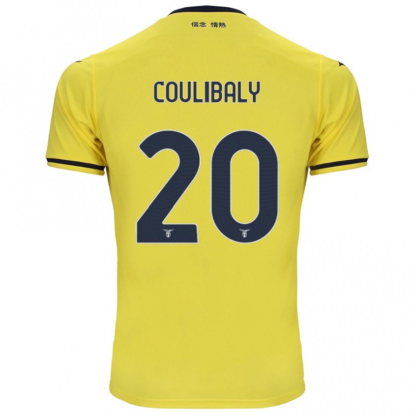 Kandiny Női Larsson Coulibaly #20 Sárga Idegenbeli Jersey 2024/25 Mez Póló Ing