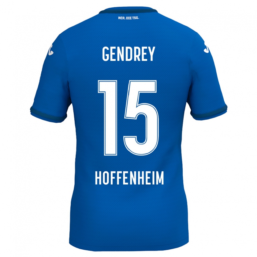 Kandiny Női Valentin Gendrey #15 Sárga Piros Hazai Jersey 2024/25 Mez Póló Ing