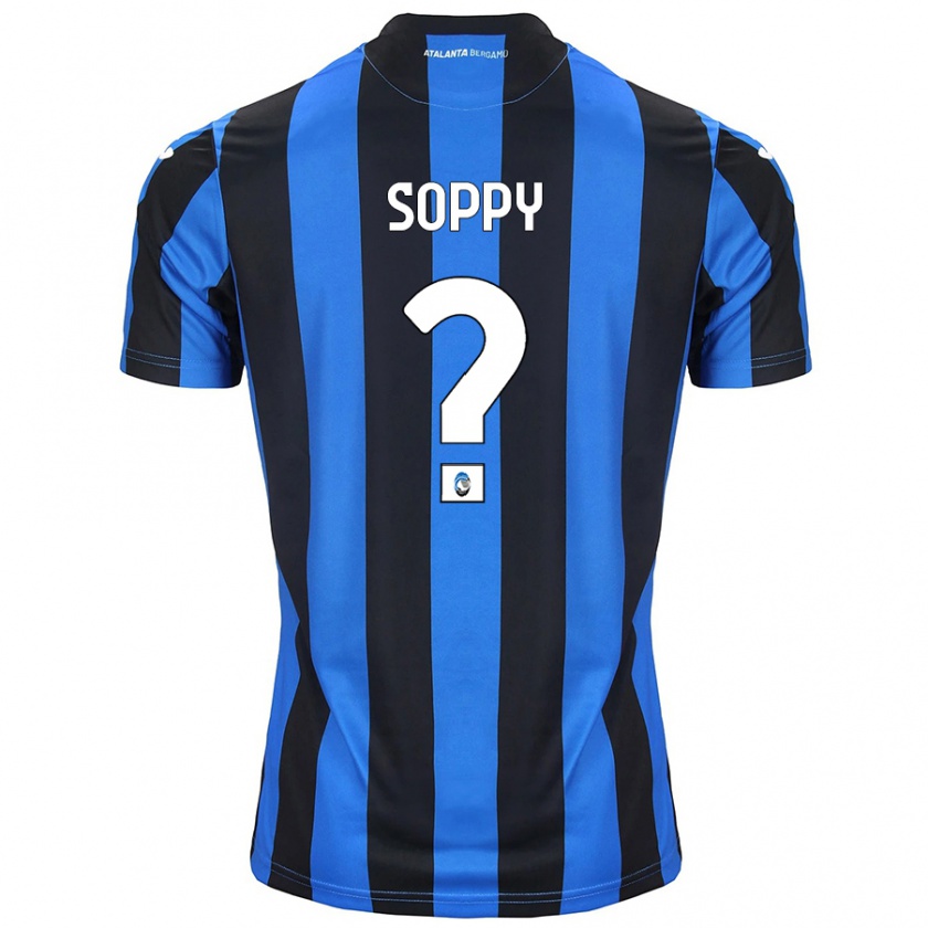 Kandiny Gyermek Brandon Soppy #0 Kék Fekete Hazai Jersey 2024/25 Mez Póló Ing