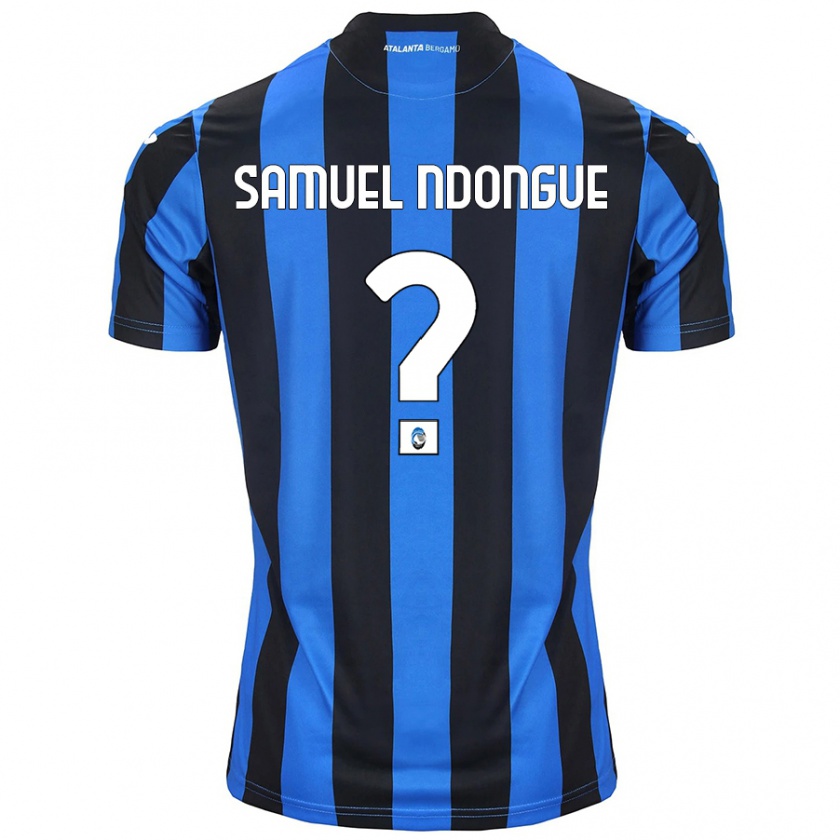 Kandiny Gyermek Frederick Samuel Ndongue #0 Kék Fekete Hazai Jersey 2024/25 Mez Póló Ing