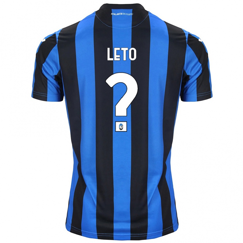 Kandiny Gyermek Manuel Leto #0 Kék Fekete Hazai Jersey 2024/25 Mez Póló Ing