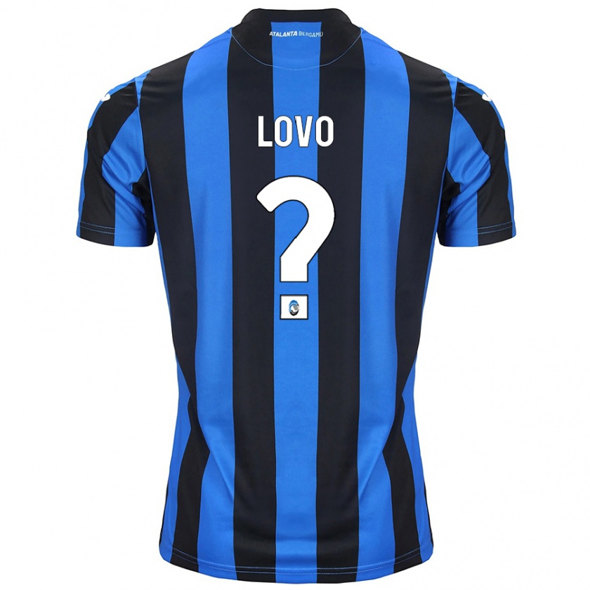 Kandiny Gyermek Pietro Lovo #0 Kék Fekete Hazai Jersey 2024/25 Mez Póló Ing