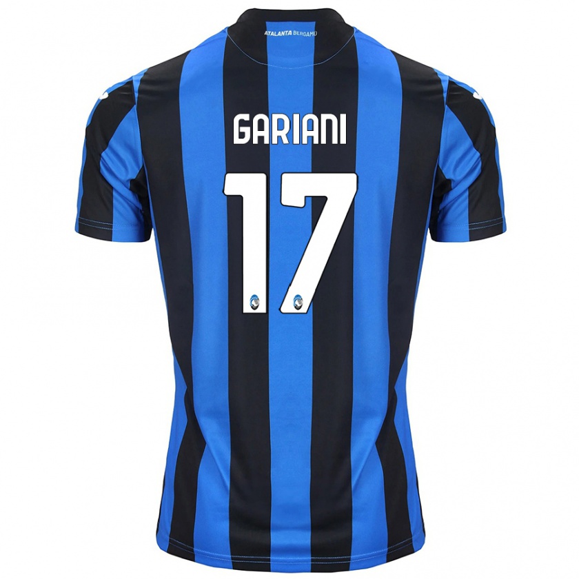 Kandiny Gyermek Niccolò Gariani #17 Kék Fekete Hazai Jersey 2024/25 Mez Póló Ing