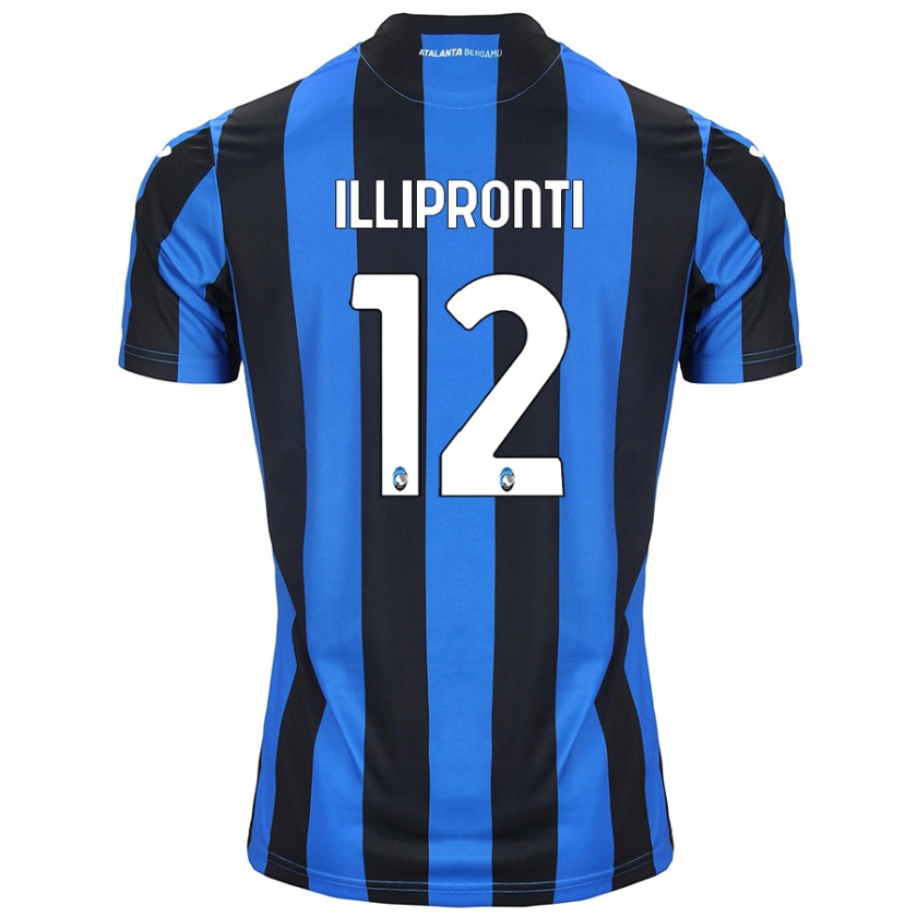 Kandiny Gyermek Filippo Illipronti #12 Kék Fekete Hazai Jersey 2024/25 Mez Póló Ing