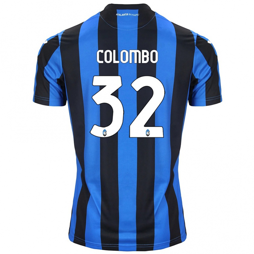 Kandiny Gyermek Matteo Colombo #32 Kék Fekete Hazai Jersey 2024/25 Mez Póló Ing