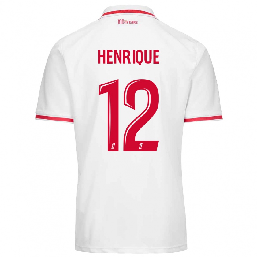 Kandiny Gyermek Caio Henrique #12 Fehér Piros Hazai Jersey 2024/25 Mez Póló Ing