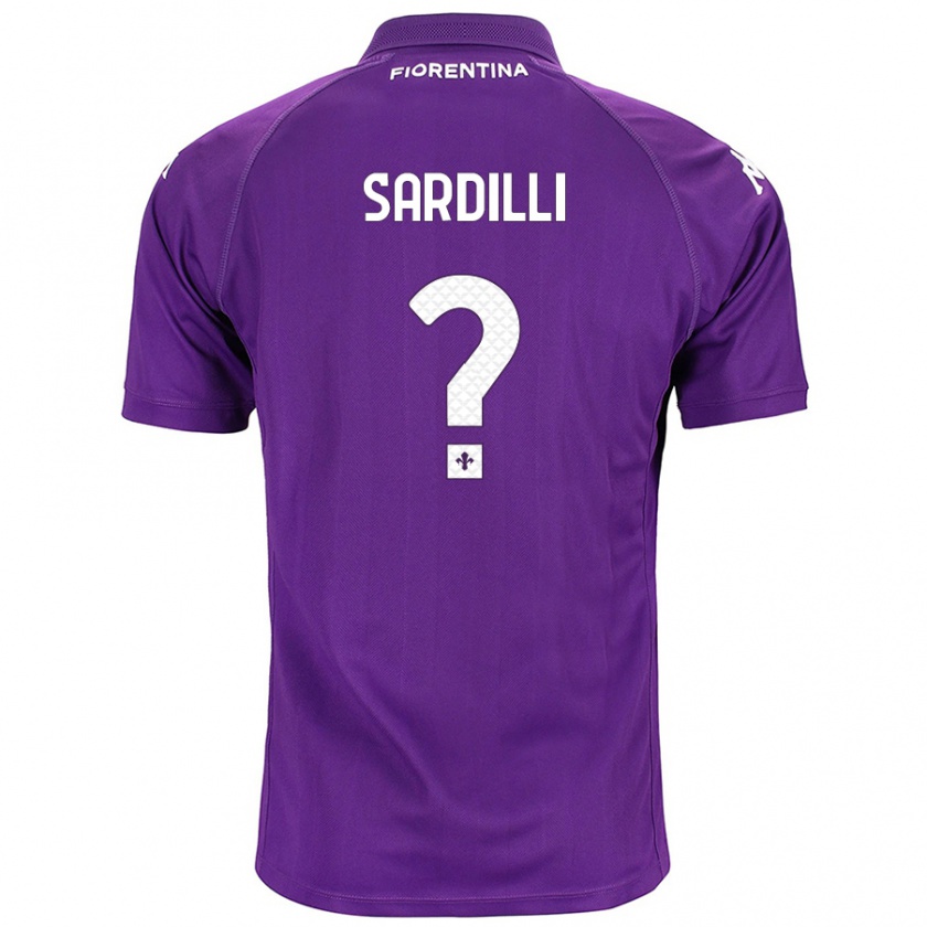 Kandiny Gyermek Davide Sardilli #0 Lila Hazai Jersey 2024/25 Mez Póló Ing