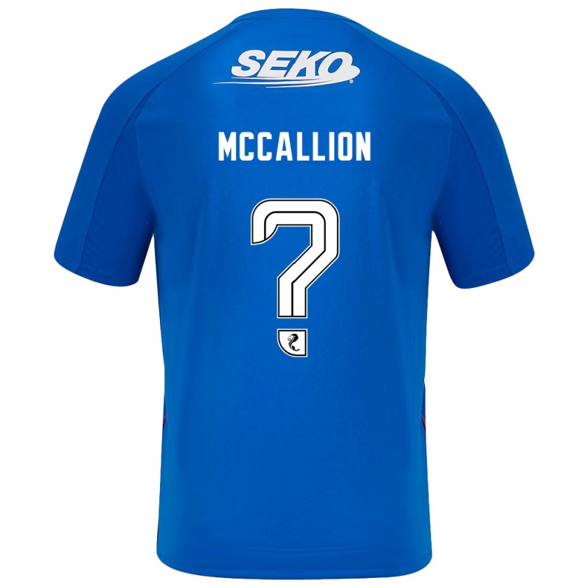 Kandiny Gyermek Aiden Mccallion #0 Sötétkék Hazai Jersey 2024/25 Mez Póló Ing