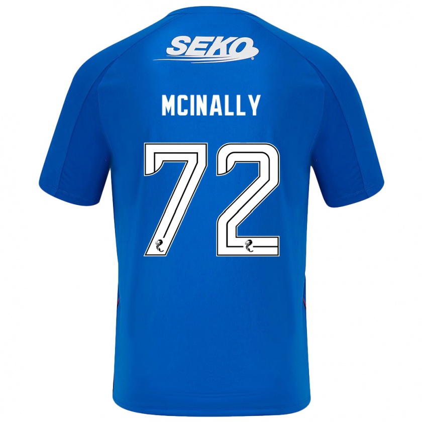 Kandiny Gyermek Darren Mcinally #72 Sötétkék Hazai Jersey 2024/25 Mez Póló Ing