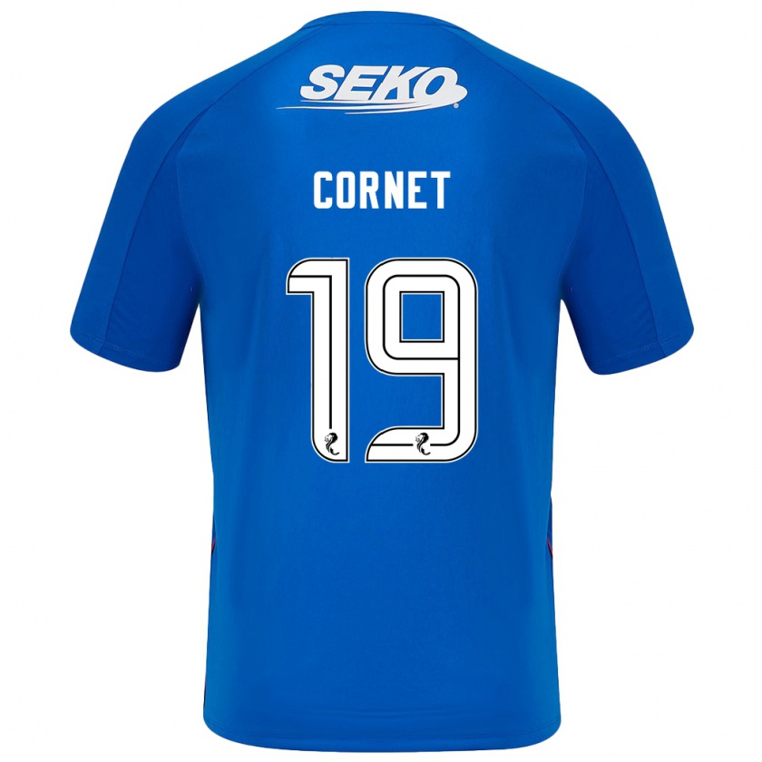 Kandiny Gyermek Chelsea Cornet #19 Sötétkék Hazai Jersey 2024/25 Mez Póló Ing