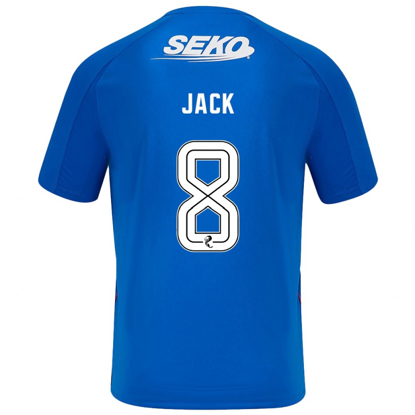 Kandiny Gyermek Ryan Jack #8 Sötétkék Hazai Jersey 2024/25 Mez Póló Ing