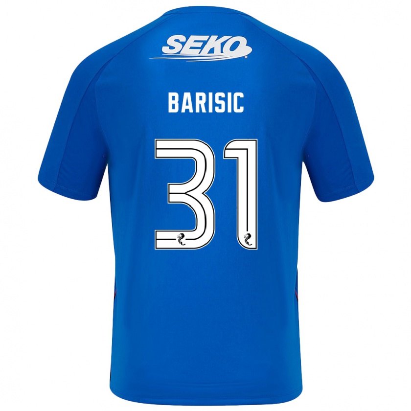 Kandiny Gyermek Borna Barisic #31 Sötétkék Hazai Jersey 2024/25 Mez Póló Ing