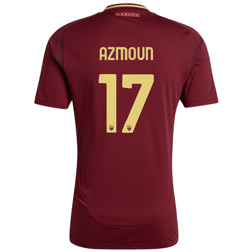 Kandiny Gyermek Sardar Azmoun #17 Vörös Barna Arany Hazai Jersey 2024/25 Mez Póló Ing