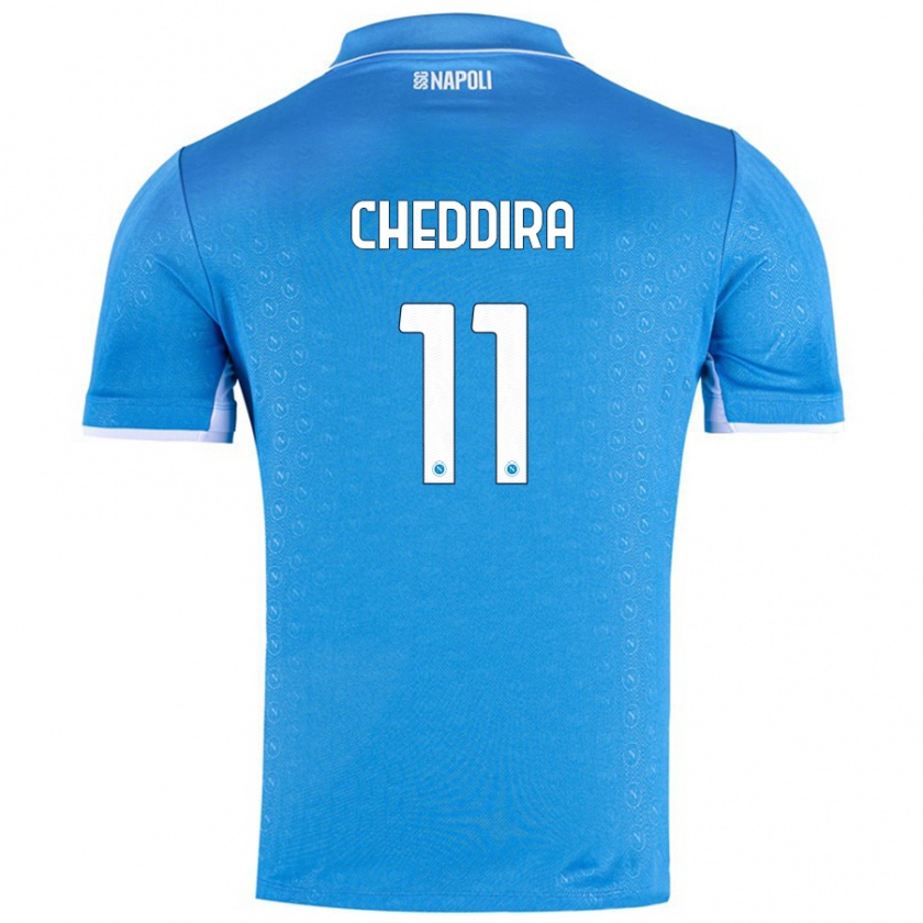 Kandiny Gyermek Walid Cheddira #11 Ég Kék Hazai Jersey 2024/25 Mez Póló Ing