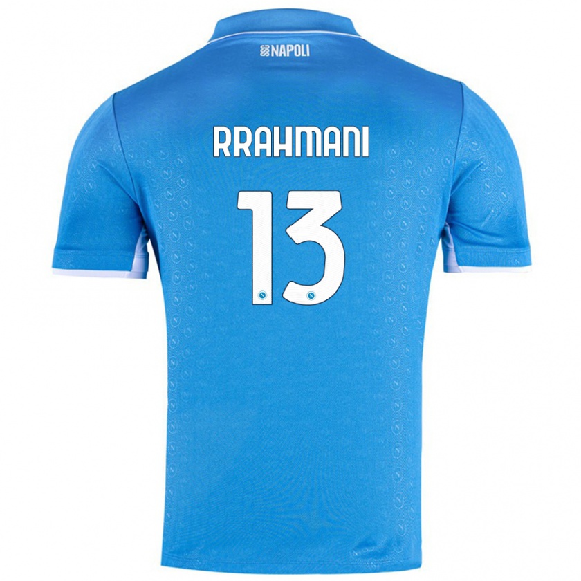 Kandiny Gyermek Amir Rrahmani #13 Ég Kék Hazai Jersey 2024/25 Mez Póló Ing