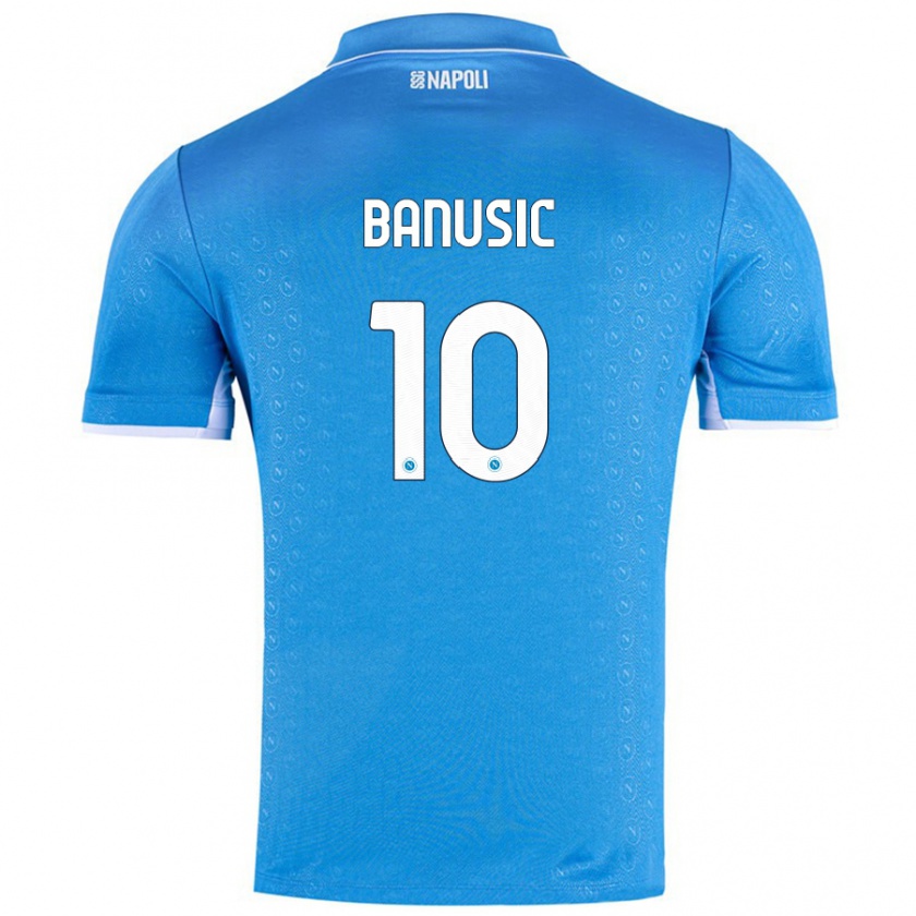 Kandiny Gyermek Marija Banušić #10 Ég Kék Hazai Jersey 2024/25 Mez Póló Ing