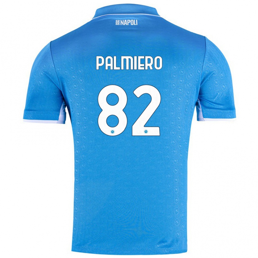 Kandiny Gyermek Luca Palmiero #82 Ég Kék Hazai Jersey 2024/25 Mez Póló Ing