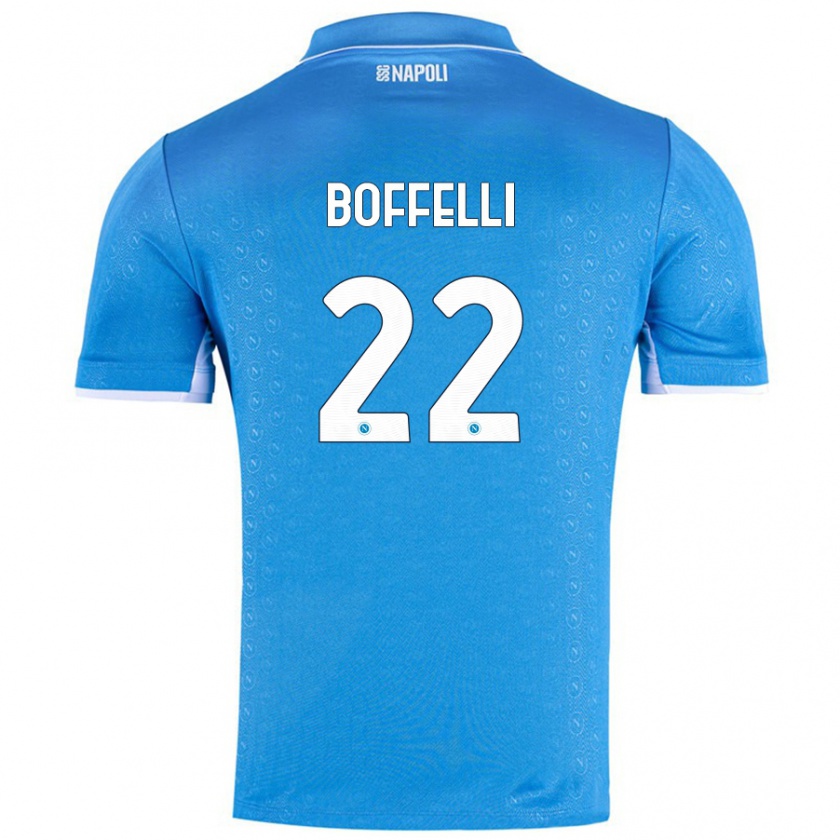 Kandiny Gyermek Valerio Boffelli #22 Ég Kék Hazai Jersey 2024/25 Mez Póló Ing