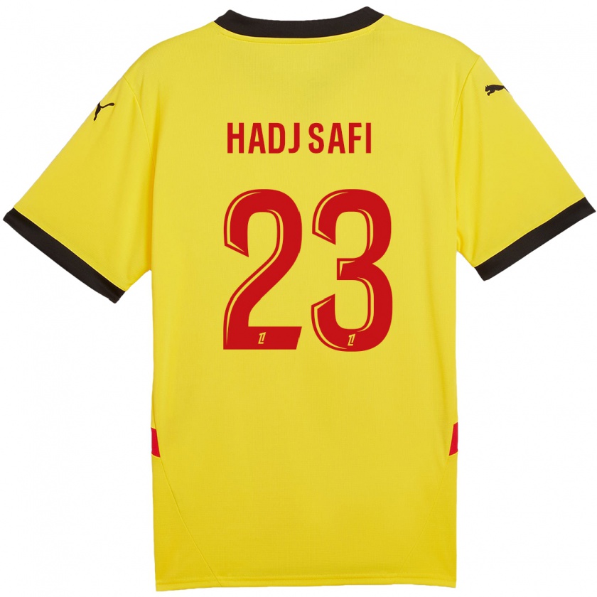 Kandiny Gyermek Souhina Hadj Safi #23 Sárga Piros Hazai Jersey 2024/25 Mez Póló Ing