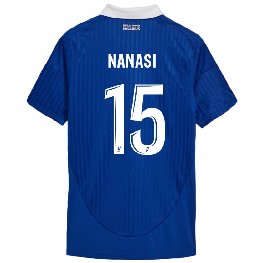 Kandiny Gyermek Sebastian Nanasi #15 Kék Fehér Hazai Jersey 2024/25 Mez Póló Ing