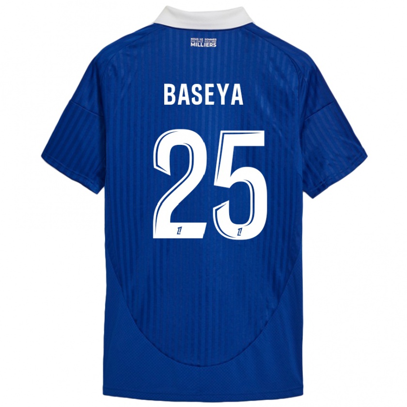 Kandiny Gyermek Steven Baseya #25 Kék Fehér Hazai Jersey 2024/25 Mez Póló Ing