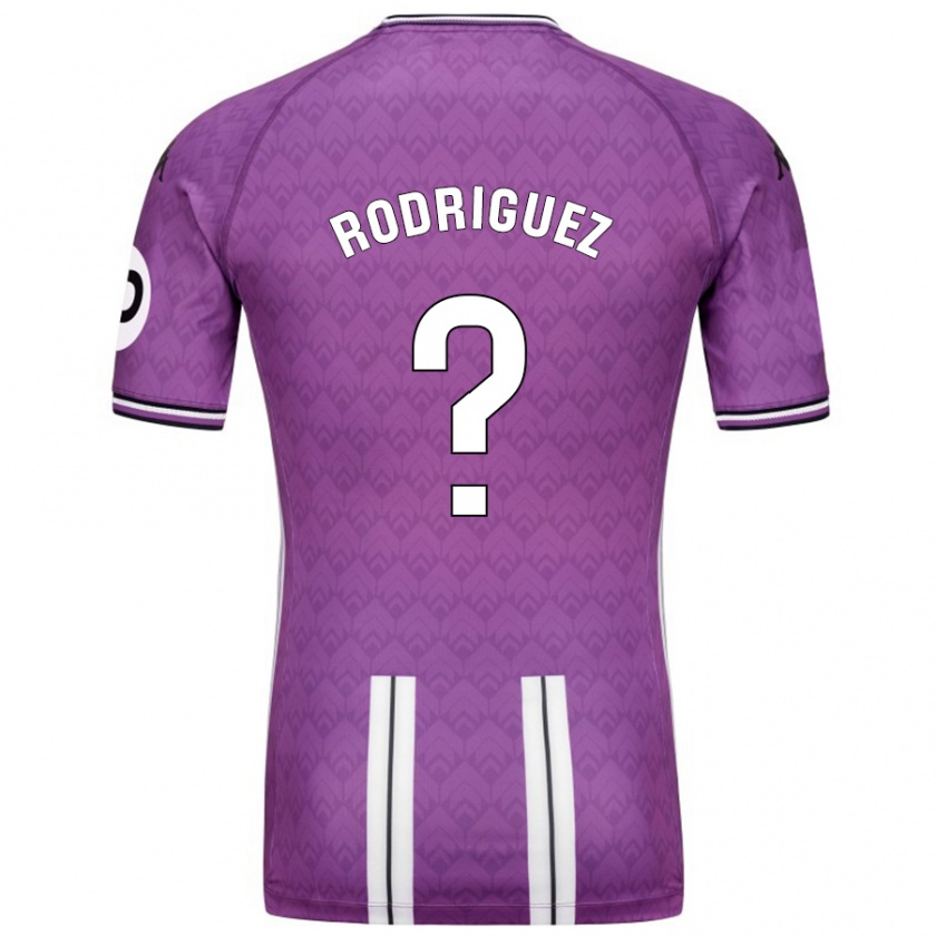 Kandiny Gyermek Gabriel Rodríguez #0 Lila Fehér Hazai Jersey 2024/25 Mez Póló Ing