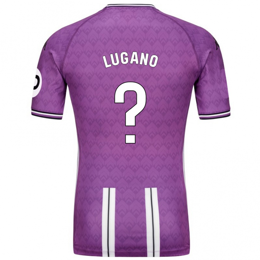 Kandiny Gyermek Thiago Lugano #0 Lila Fehér Hazai Jersey 2024/25 Mez Póló Ing