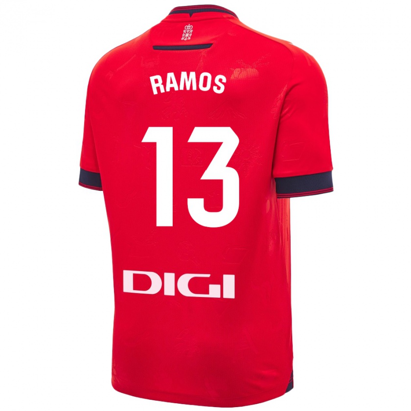 Kandiny Gyermek Darío Ramos #13 Piros Fehér Hazai Jersey 2024/25 Mez Póló Ing