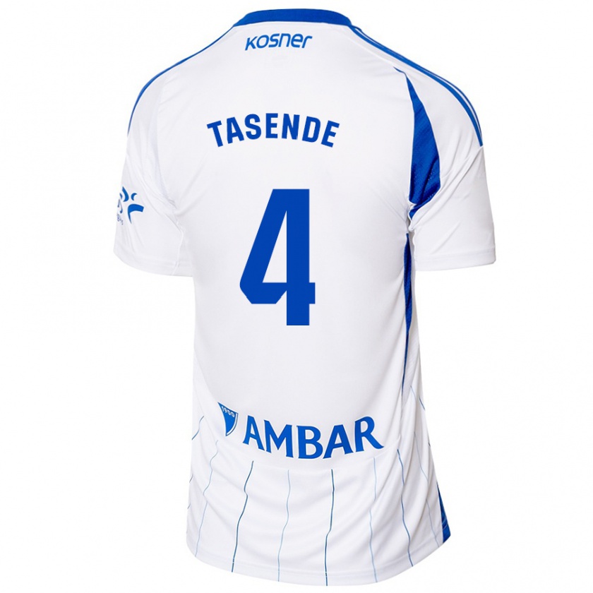 Kandiny Gyermek Dani Tasende #4 Piros Fehér Hazai Jersey 2024/25 Mez Póló Ing