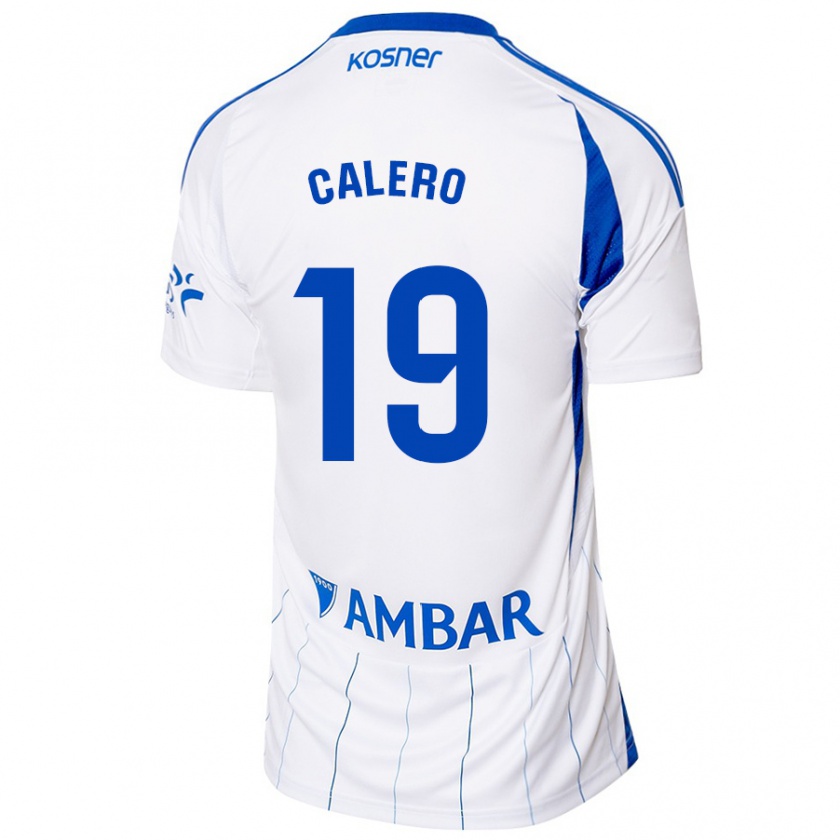 Kandiny Gyermek Iván Calero #19 Piros Fehér Hazai Jersey 2024/25 Mez Póló Ing