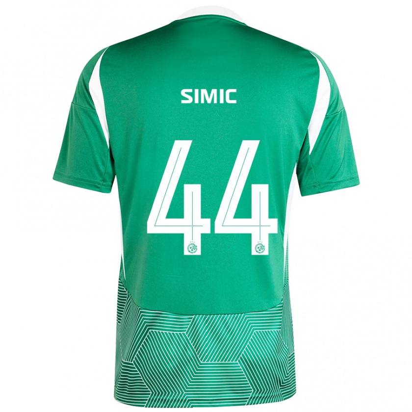 Kandiny Gyermek Lorenco Simic #44 Zöld Fehér Hazai Jersey 2024/25 Mez Póló Ing