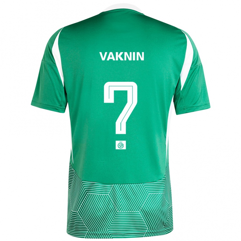 Kandiny Gyermek Raz Vaknin #0 Zöld Fehér Hazai Jersey 2024/25 Mez Póló Ing