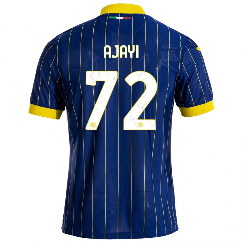 Kandiny Gyermek Junior Ajayi #72 Kék Sárga Hazai Jersey 2024/25 Mez Póló Ing