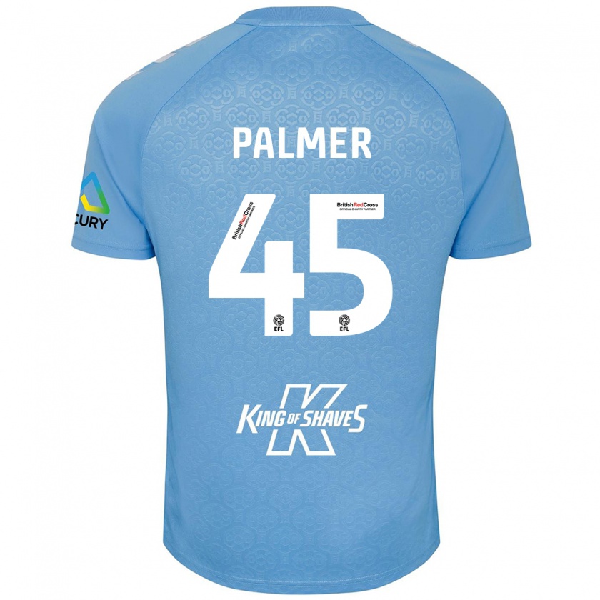 Kandiny Gyermek Kasey Palmer #45 Kék Fehér Hazai Jersey 2024/25 Mez Póló Ing