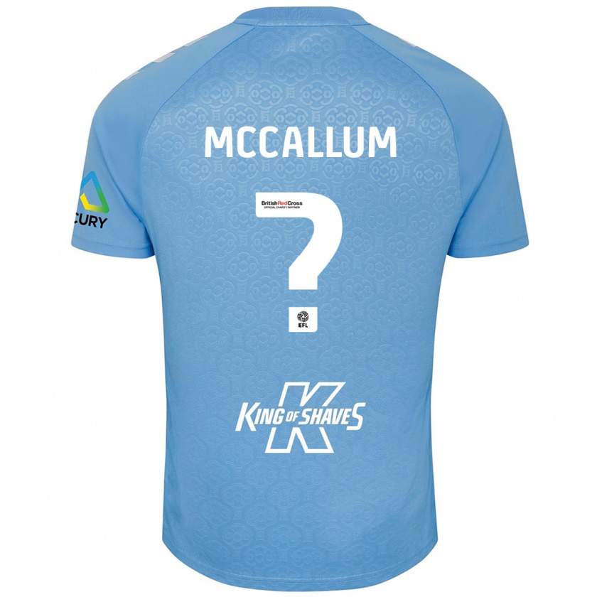 Kandiny Gyermek Joseph Mccallum #0 Kék Fehér Hazai Jersey 2024/25 Mez Póló Ing